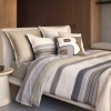 Bed set MODERNIST STRIPE - Lifestyle - Boss Home - HB_AH25_MODERNIST_STRIPE_Lit_Ambiance - 2
